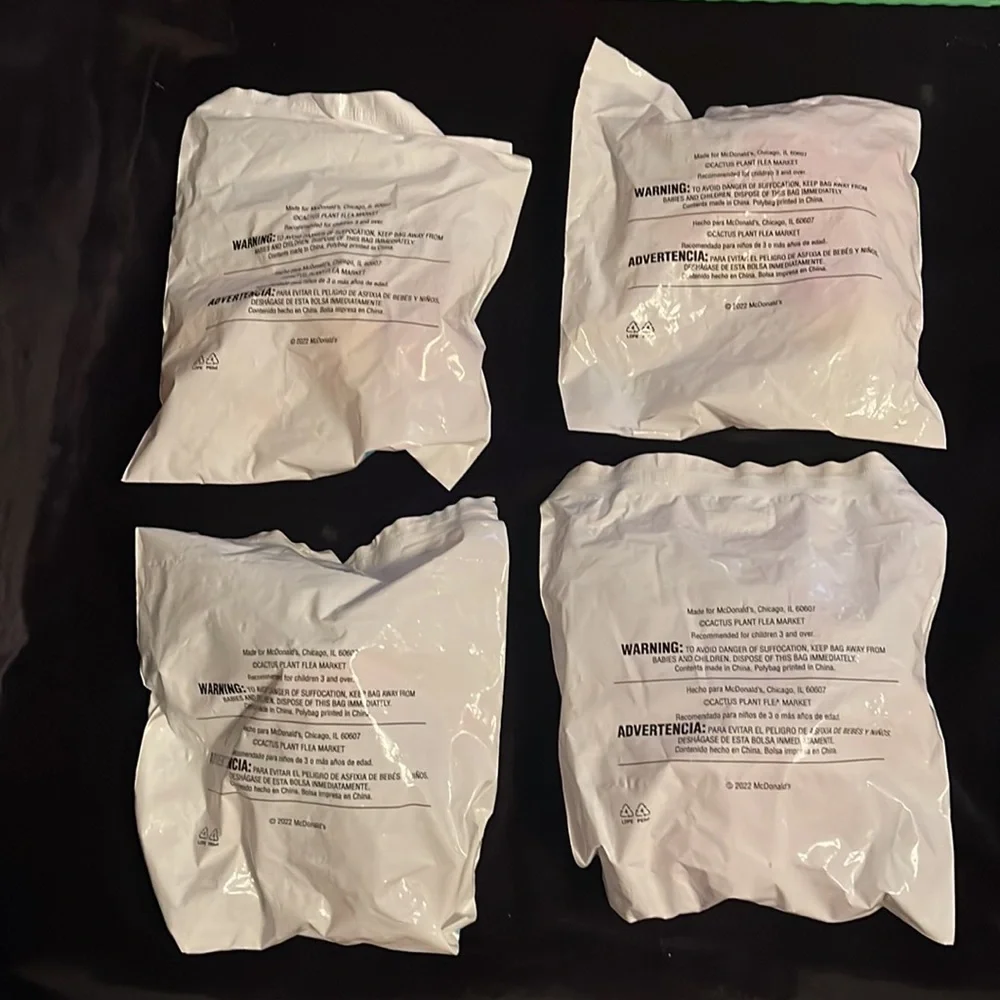 Mcdonald's Limited Edition Cactus Flea Market Adult Happy Meal.Full Set Sealed - Picture 3 of 5